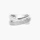 Anillo de oro blanco 18K diamante natural 0.3 ct.