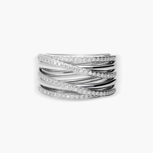 Anillo diamante natural 0.39 ct. oro 18 quilates