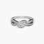 Anillo de oro blanco 18K diamante natural 0.33 ct.