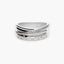 Anillo de oro blanco 18K diamante natural 0.18 ct. 
