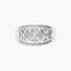 Anillo de oro blanco 18K diamante natural 0.33 ct.