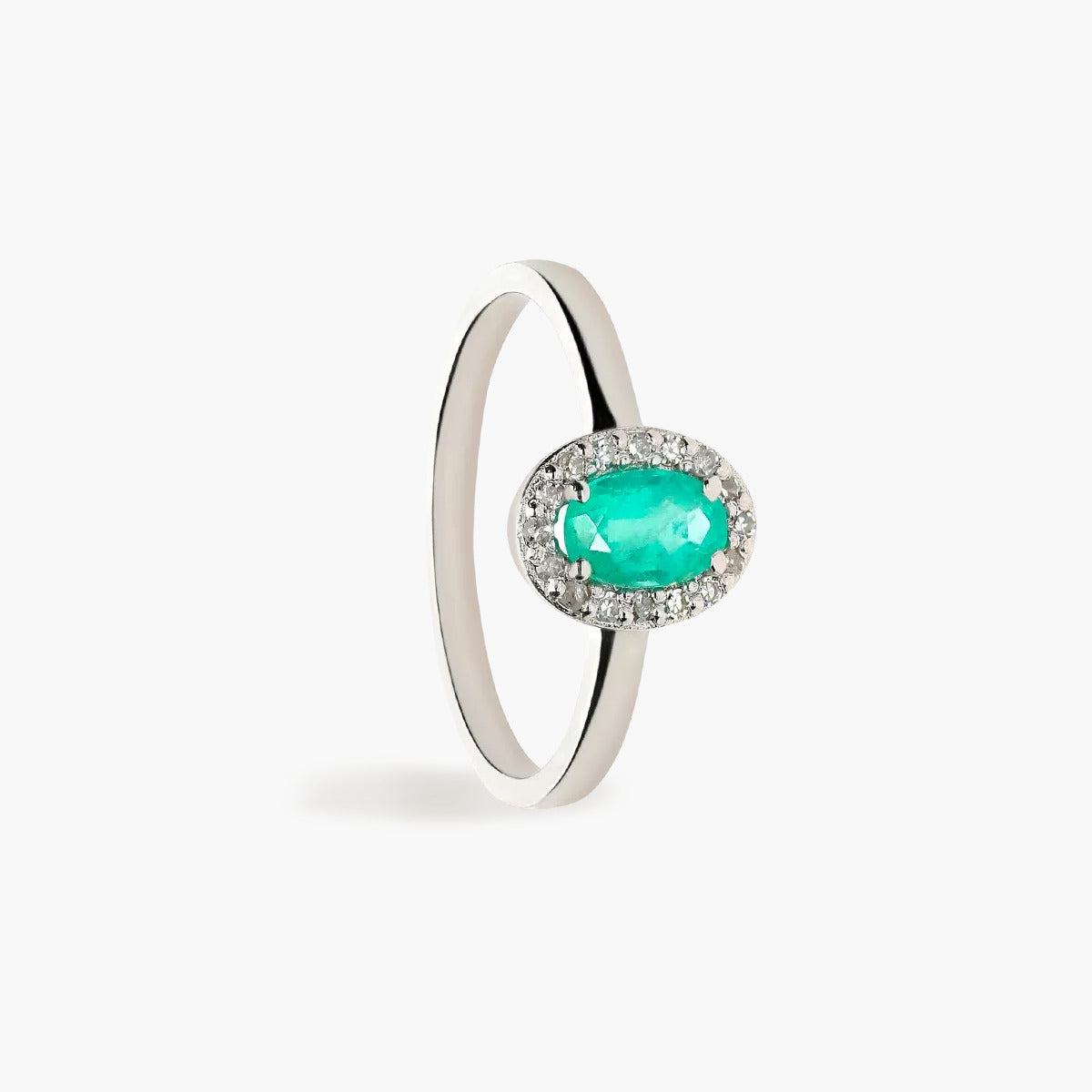 Anillo diamante natural 0.08 ct. oro 18 quilates
