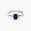 Anillo de oro blanco 18K diamante natural 0.08 ct. RANI SAPPHIRE