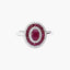 Anillo de oro blanco 18K diamante natural 0.28 ct. SHAHBANU