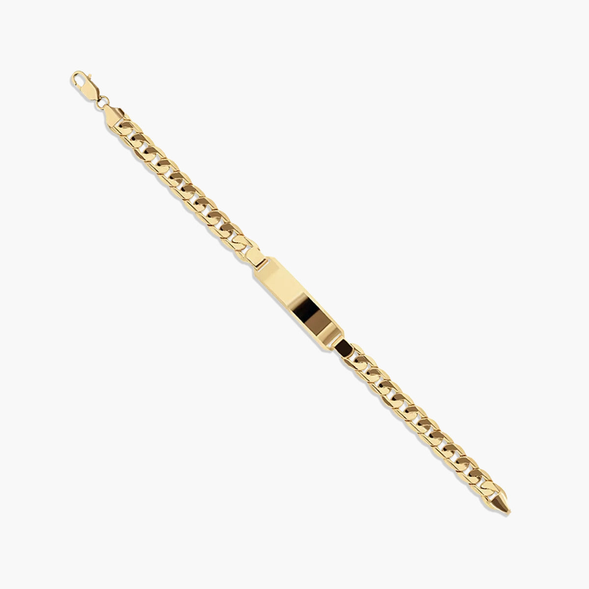 Pulsera esclava de oro 18K eslabón barbada 21 cm