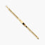 Pulsera esclava de oro 18K eslabón barbada 21 cm