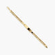 Pulsera esclava de oro 18K eslabón barbada 21 cm