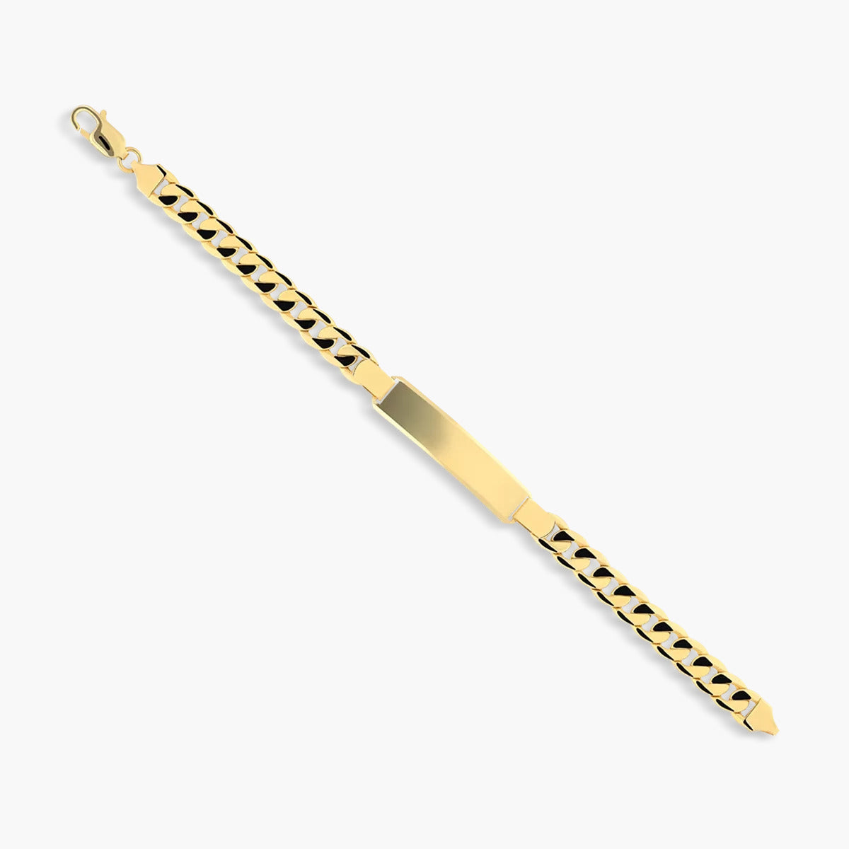 Pulsera esclava de oro 18K eslabón barbada 22 cm