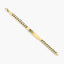 Pulsera esclava de oro 18K eslabón barbada 22 cm