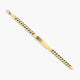 Pulsera esclava de oro 18K eslabón barbada 22 cm