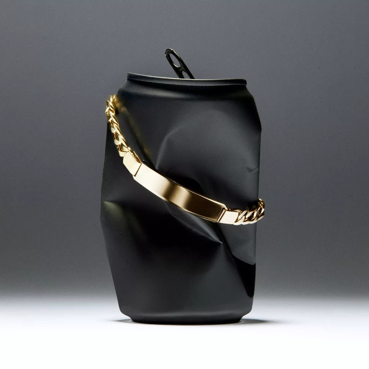 Pulsera esclava de oro 18K eslabón barbada 22 cm