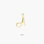 Colgante de oro 18K A MY INITIAL