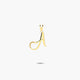 Colgante de oro 18K A MY INITIAL