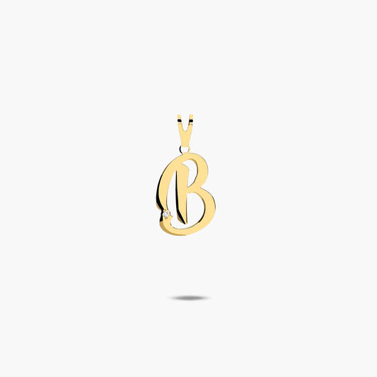 Colgante de oro 18K B MY INITIAL