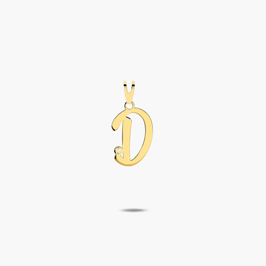 Colgante de oro 18K D MY INITIAL