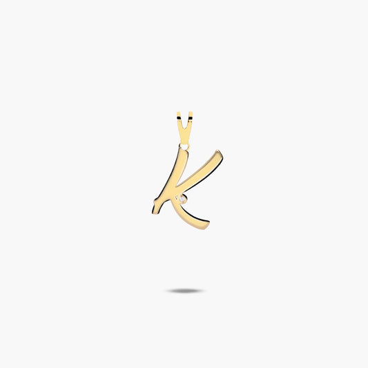 Colgante de oro 18K K MY INITIAL