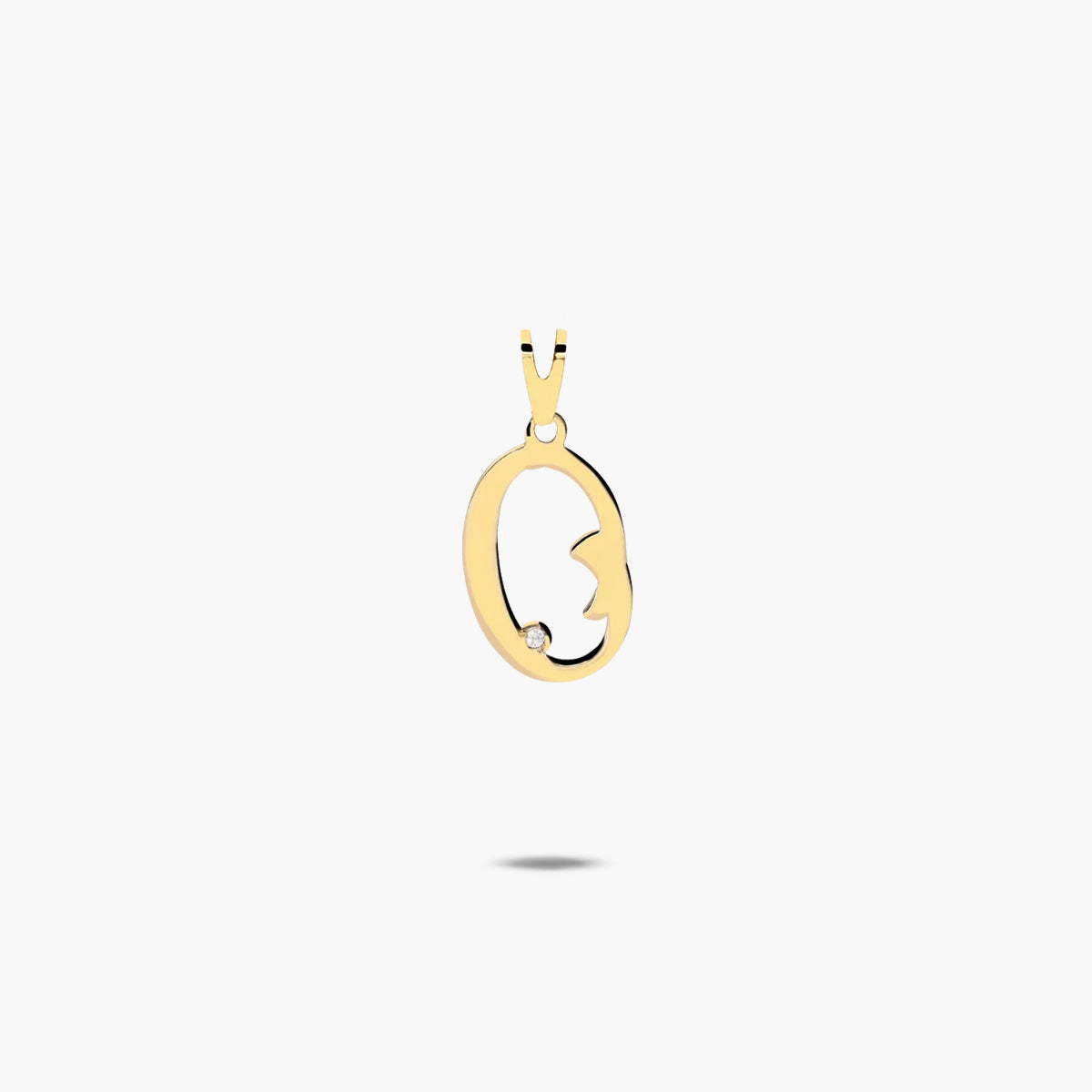 Colgante de oro 18K O MY INITIAL