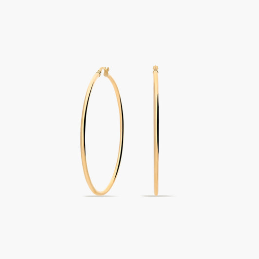 Pendientes de aro de oro 18K 55 mm PERPETUAL