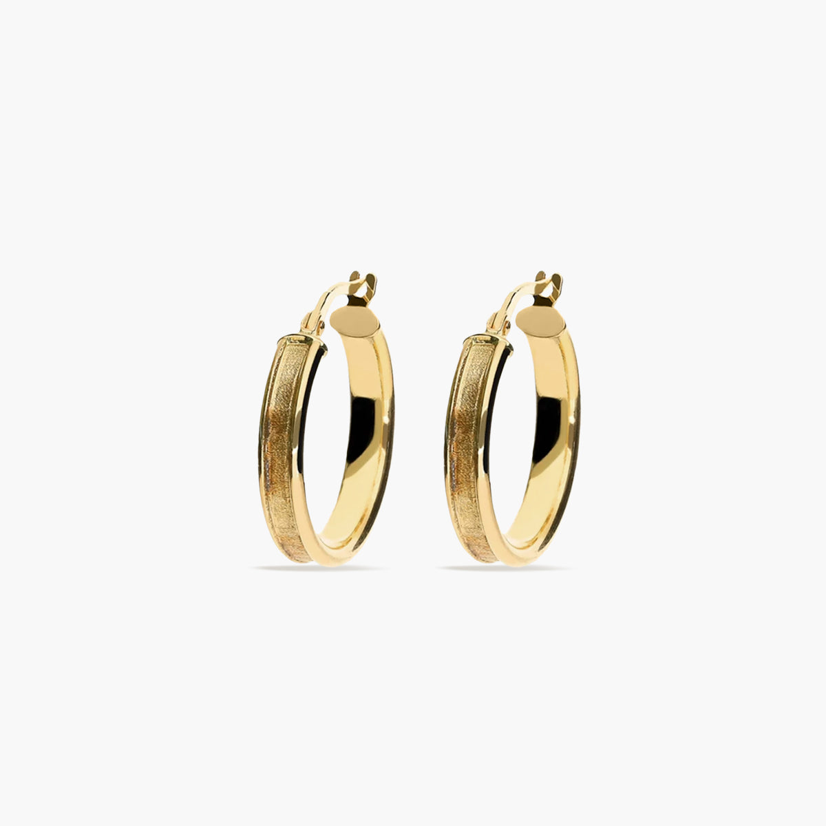 Pendientes de aro de oro 18K 20 mm ESTORIL