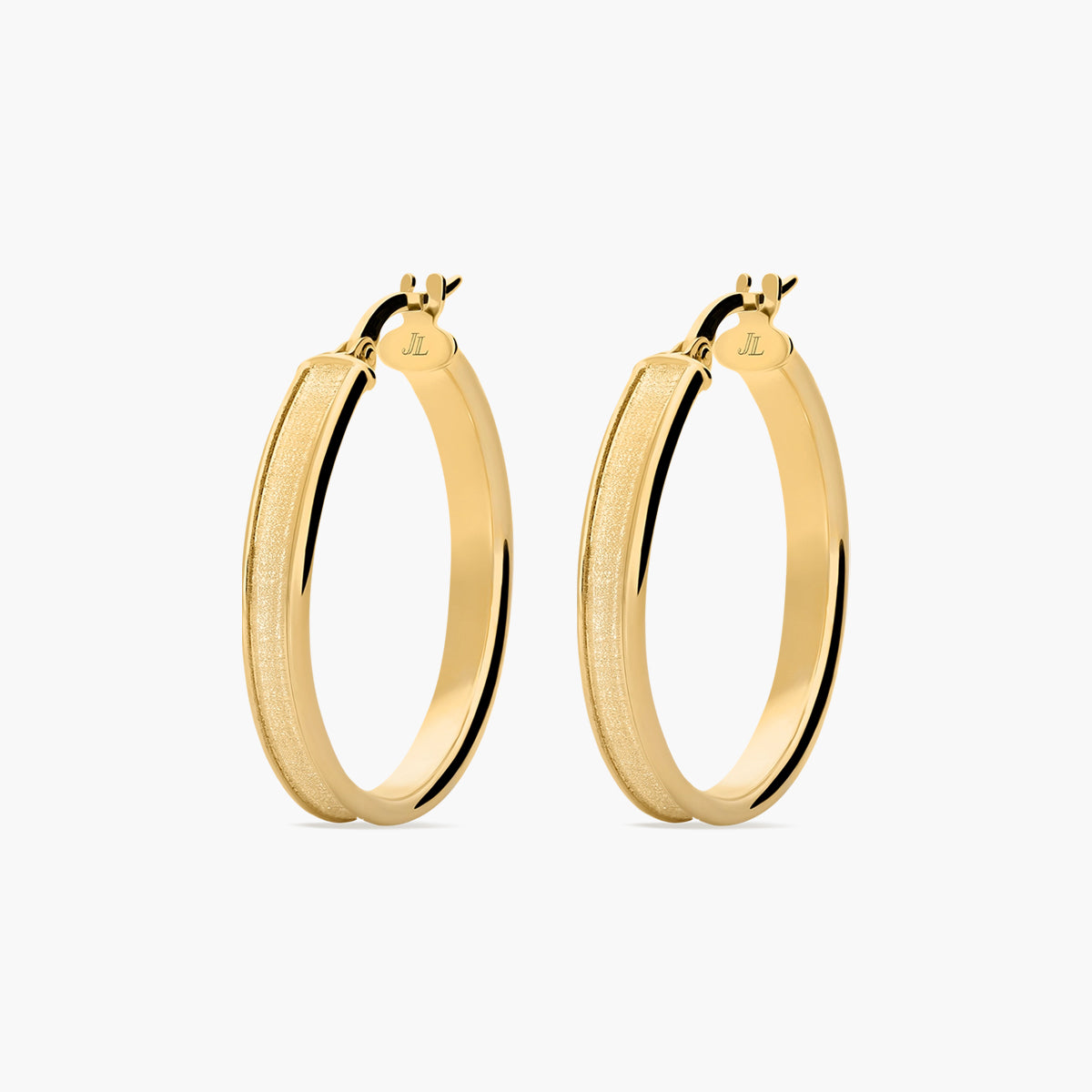 Pendientes de aro de oro 18K 30 mm ESTORIL