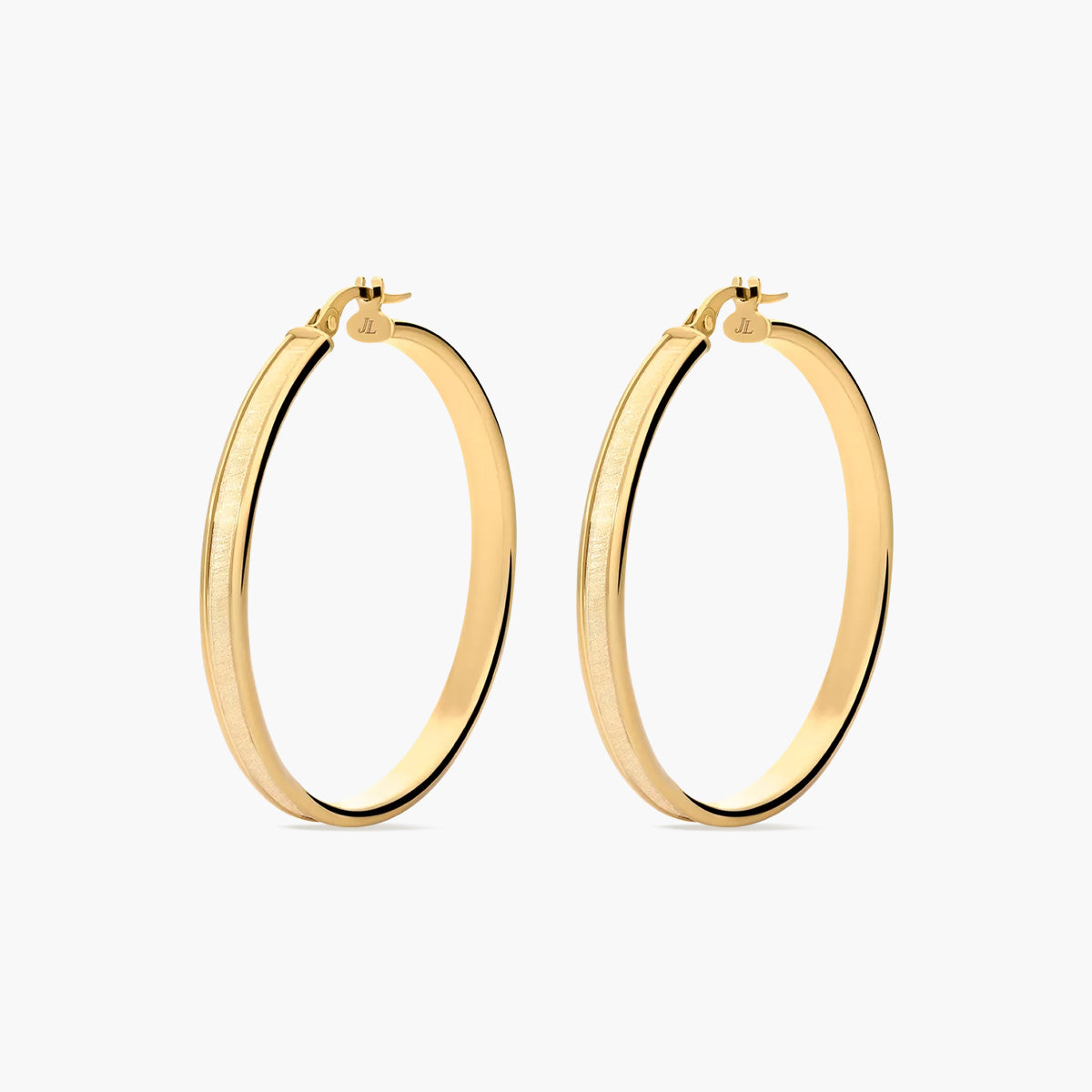 Pendientes de aro de oro 18K 40 mm ESTORIL