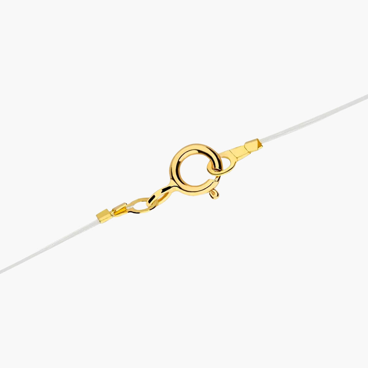 Collar de oro 18K circonita 5 mm