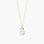 Collar lágrima de oro 18K circonita 7 mm