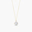 Collar de oro 18K circonita 6 mm