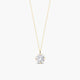 Collar de oro 18K circonita 6 mm