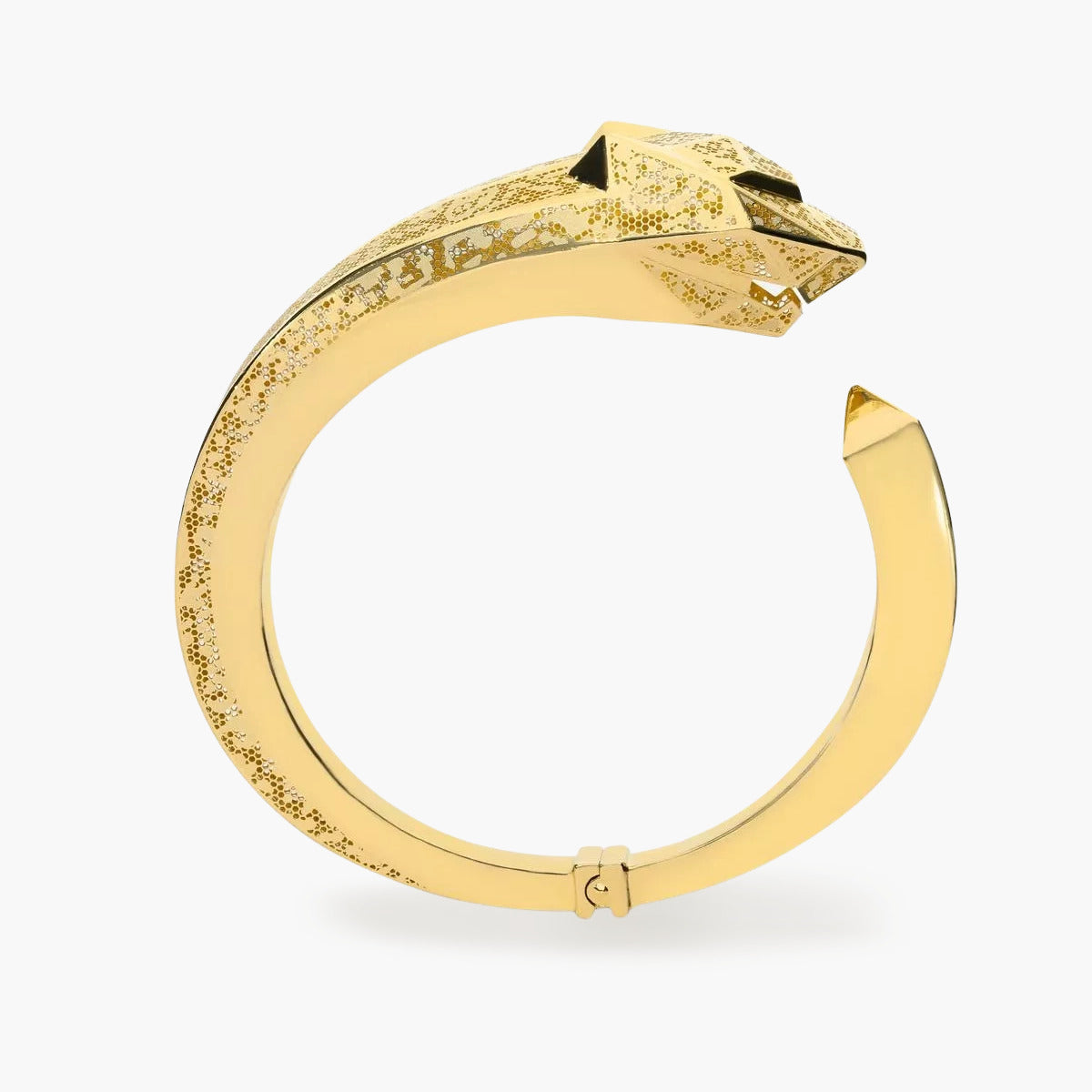 Pulsera rígida de oro 18K 55 x 50 LEOPARD