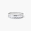 Anillo de oro blanco 18K