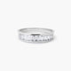 Anillo de oro blanco 18K