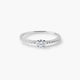 Anillo de oro blanco 18K