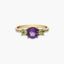 Anillo de oro 18K amatista 
