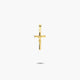 Cruz Cristo palo clásico de oro 18K 18 mm