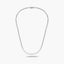 Gargantilla de oro blanco 18K diamante natural 0.10 ct. 45 cm CHATEAU
