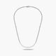 Gargantilla de oro blanco 18K diamante natural 0.10 ct. 45 cm CHATEAU