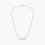 Gargantilla de oro blanco 18K diamante natural 0.18 ct. 45 cm PALAIS