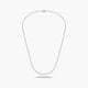 Gargantilla de oro blanco 18K diamante natural 0.18 ct. 45 cm PALAIS