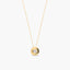 Collar de oro 18K diamante natural 0.11 ct. 4 mm