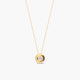 Collar de oro 18K diamante natural 0.11 ct. 4 mm