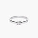 Anillo de oro blanco 18K diamante natural 0.07 ct. MOON