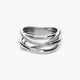 Anillo de oro blanco 18K diamante natural 0.374 ct. STARLACE