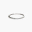 Anillo de oro blanco 18K diamante natural 0.016 ct. 