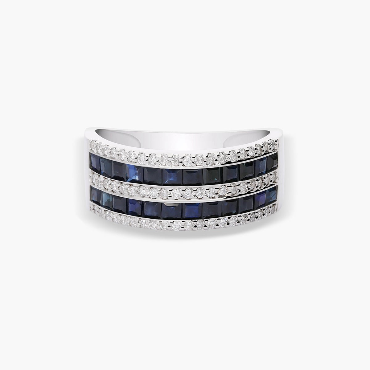 Anillo de oro blanco 18K diamante natural 0.3 ct. CASINO