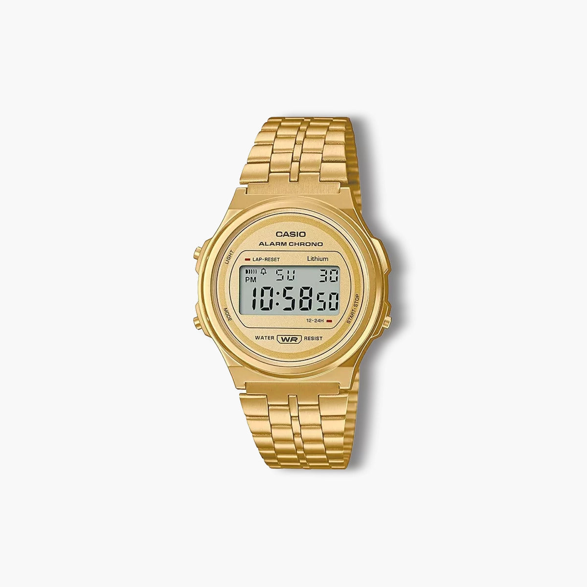 Reloj Casio Collection Retro A171WEG-9AEF digital acero dorado