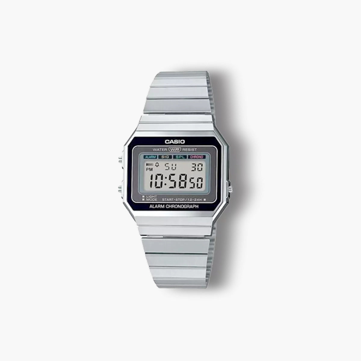 Reloj Casio Collection retro plateado