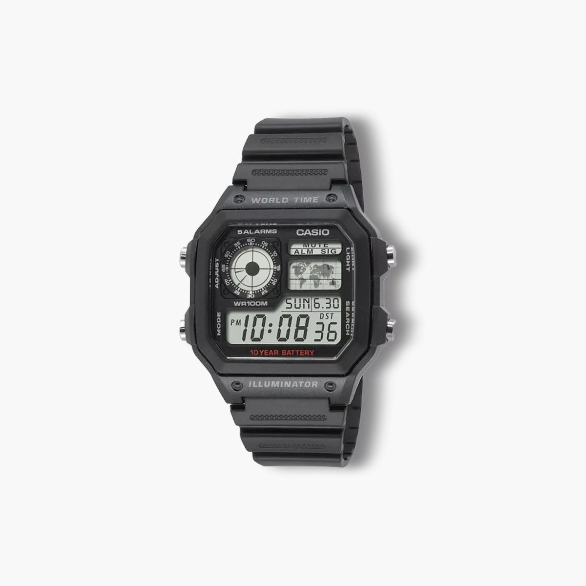 Reloj Casio Collection AE-1200WH-1AVEF digital negro