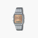 Reloj Casio Collection Retro AQ-230A-4AMQYES analógico digital acero esfera rosa
