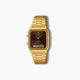 Reloj Casio Collection Retro AQ-230GA-5AMQYES analógico digital acero dorado esfera negra